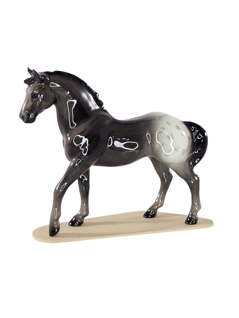 Hagen Renaker Orion Appaloosa Stallion Horse Figurine Specialty On Base